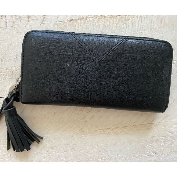 Nine West Black Zip Around Wallet - Picture 2 of 6